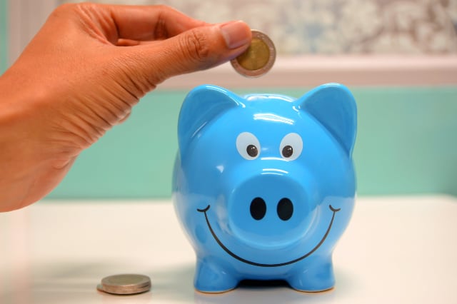 Photo of a savings or piggy bank.