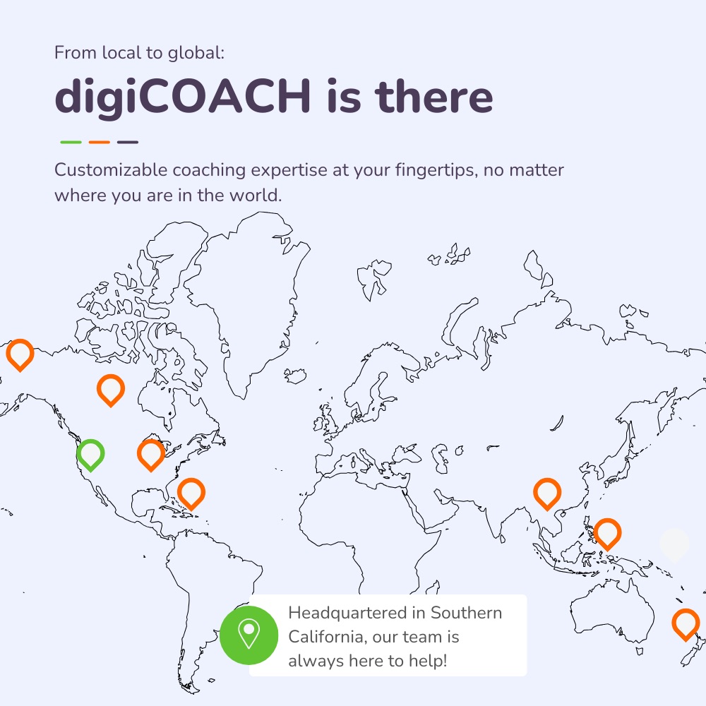 digiCOACH Global Client Map and Impact